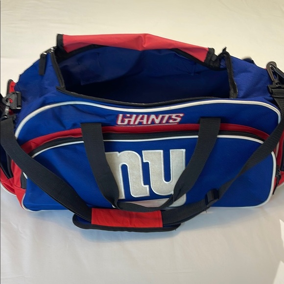 NEW YORK GIANTS Blue and Red Sports Duffel Bag - Picture 1 of 9